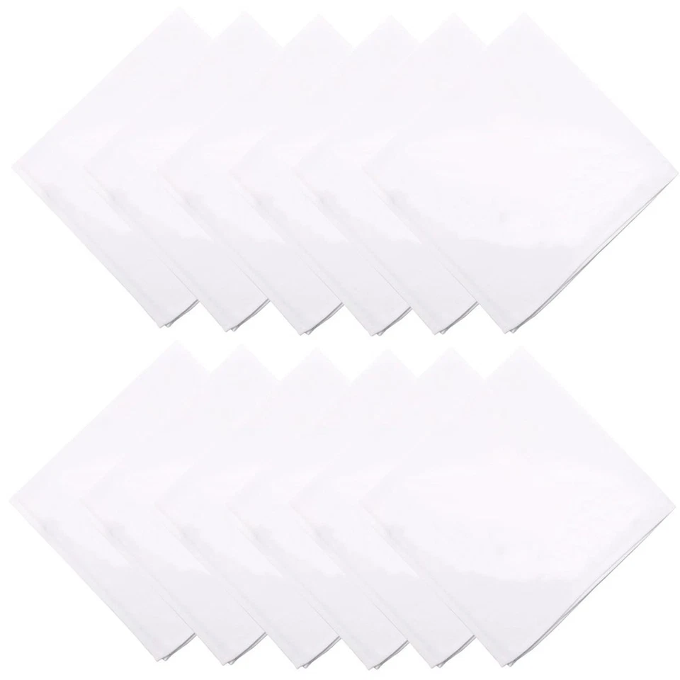 12Pcs Multipurpose Cloth Napkins Absorbent and Soft 15 7x15 7 Inch Napkins