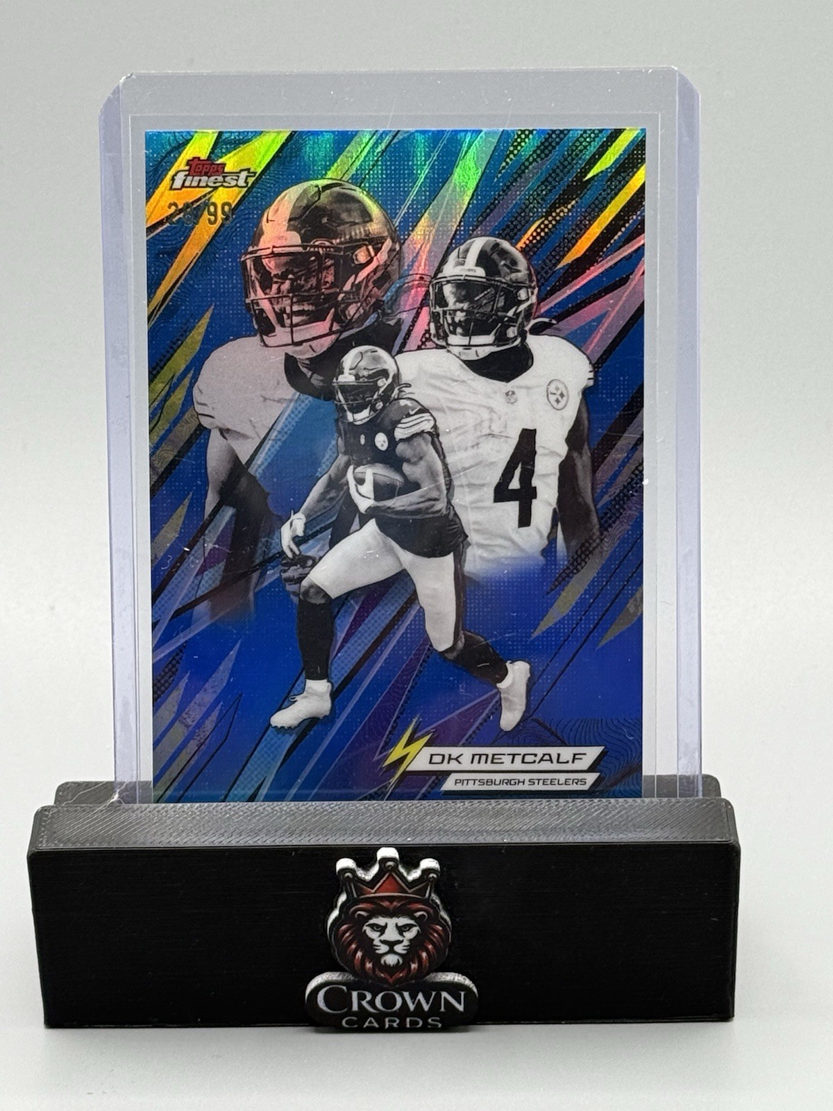 2025 Topps Finest Football - Power Kings DK Metcalf PK-6 Blue /99 Steelers