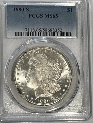 1880-S Morgan Dollar : PCGS MS65