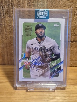 2024 Topps Archives Signature Series Starling Marte Miami Marlins #121 /51