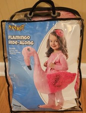 Spirit Halloween Toddler Plush Riding Flamingo Costume One Size Adjust Straps