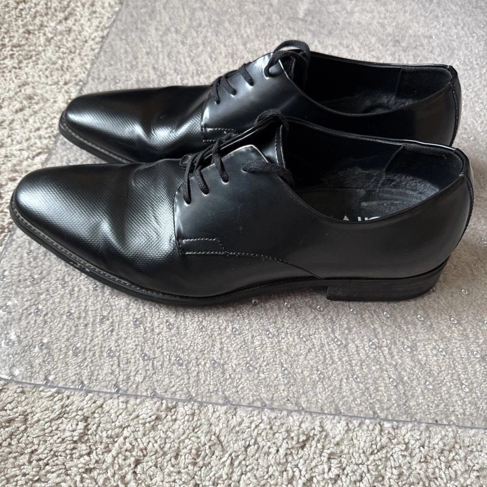 Calvin Klein 男式 RAMSES 系带连衣裙牛津鞋黑色 13 码 — 第 2/4 张图片