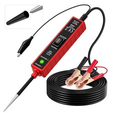Power Circuit Probe Tester, 6-24V DC Automotive Test Light 12 Volt CC0361 Red