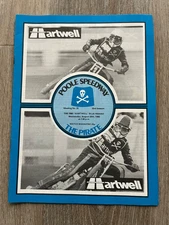 poole speedway programme august 20th 1980 hartwell blue riband event