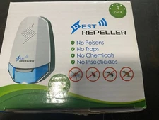 New Ultrasonic Pest Repeller Plug‑In Electronic Pest Control Device 1 box/4 pack