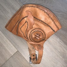 Genuine Leather Aviator Helmet Hat With Wings Steampunk - Handmade Vintage