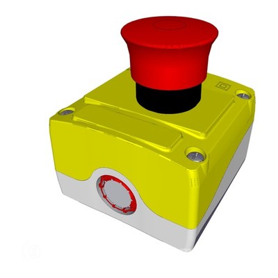Baco Controls LBX10510S 22mm Control Station Red 40mm P-T Mush PB MFGD