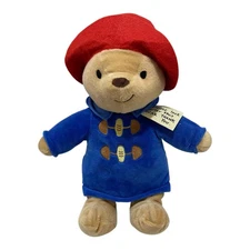 Paddington Bear Plush 12” Stuffed Animal Blue Coat Red Hat with Note
