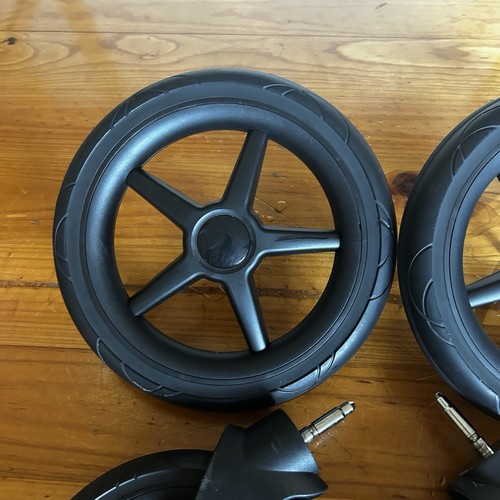 Bugaboo Donkey 3 ALL BLACK Foam Full Set Of Wheels - Picture 6 of 6