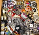 5 Pounds Lbs Unsearched Jewelry Vtg Vintage Costume & Mod Junk & Good Resell Mix