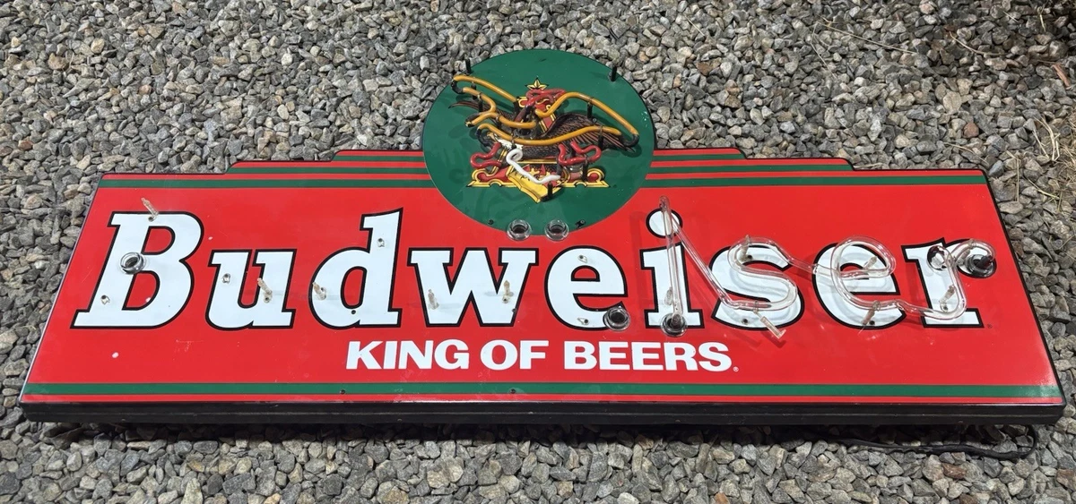 Busch Neon Sign Indiana Collectible Budweiser Signs & Tins for