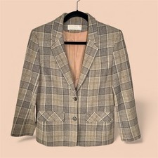 PENDLETON Women s Virgin Wool Plaid Jacket USA Size 10 Lined Vintage