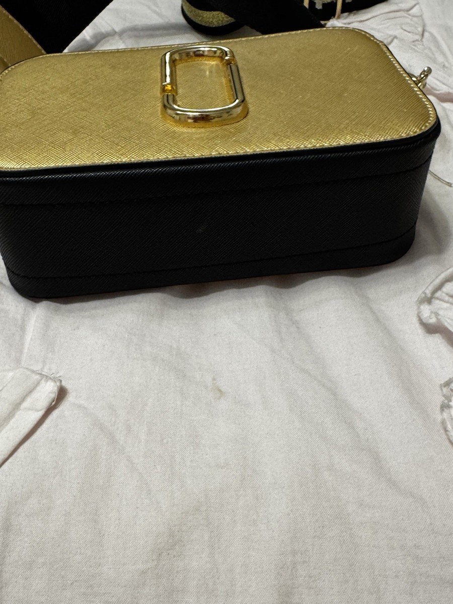 Marc Jacobs The Snapshot Crossbody Camera Bag Gold Black | eBay