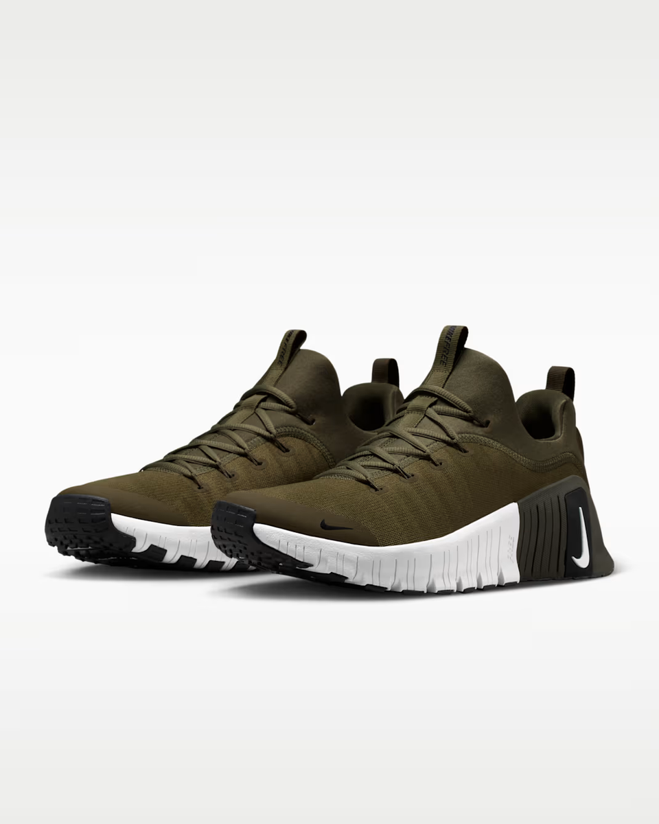 FJ7127-202 Nike Free Metcon 6 Medium Olive Cargo Khaki Black