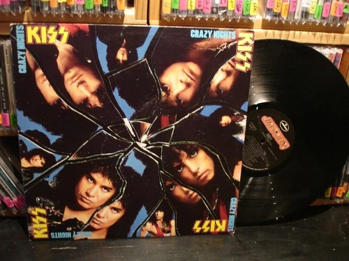 Kiss ~ Crazy Nights ~ Vintage  Glam Hair Metal LP Mercury 422 832 626-1 Q-1