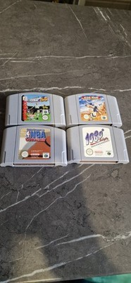 Nintendo N64 Spiele Cartridges X4 Konvolut Star Wars NBA Football funktionstüchtig