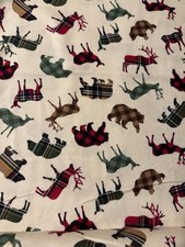 snuggle flannel fabric- By The Yard - Animals