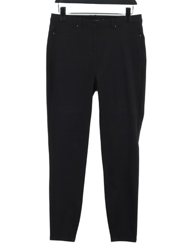 Next Damen Leggings UK 14 schwarz Baumwolle mit Elasthan, Polyester volle Länge - Bild 1 von 5