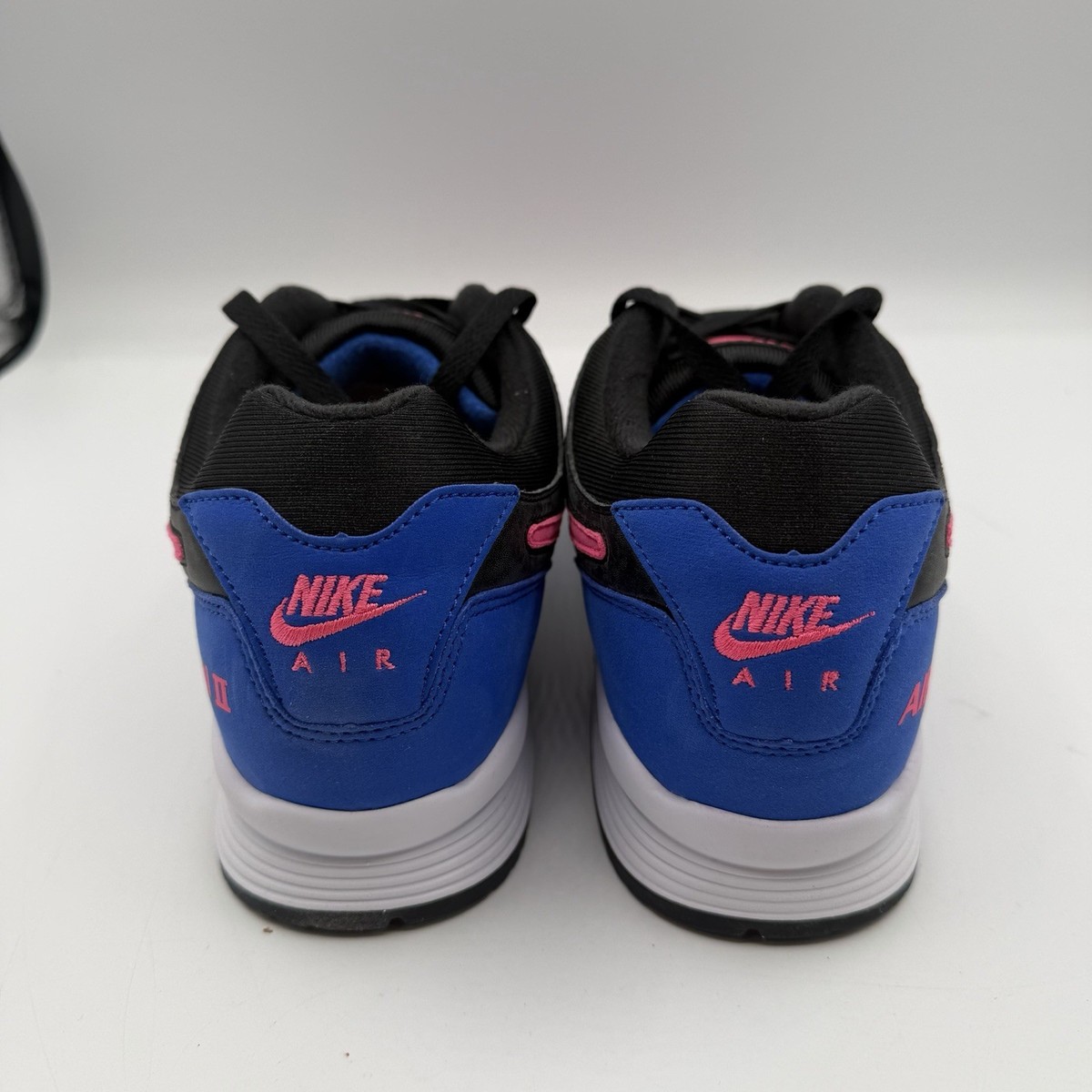 Nike Air Span II Running Shoes Mens 8 Black/Hyper Pink/Royal Sneakers AH8047-003 Nike Air Span II Running Shoe Men 10.5 Black/Hyper Pink  main image 2