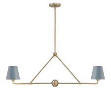 Crystorama Lighting Group XAV-B9302 Xavier 2 Light 42"W Linear - Vibrant Gold /