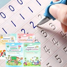 Children's Handwriting Workbooks with Reusable Pages and Detailed Instructions