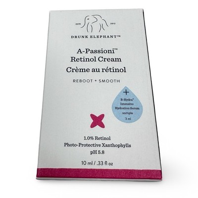 Drunk Elephant A-Passioni Retinol Cream 10ml with B-Hydra Serum 3ml Travel Set
