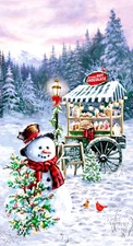 Timeless  Treasures - Christmas  - Delights Snowmen ☃️ Quilting Fabric Panel