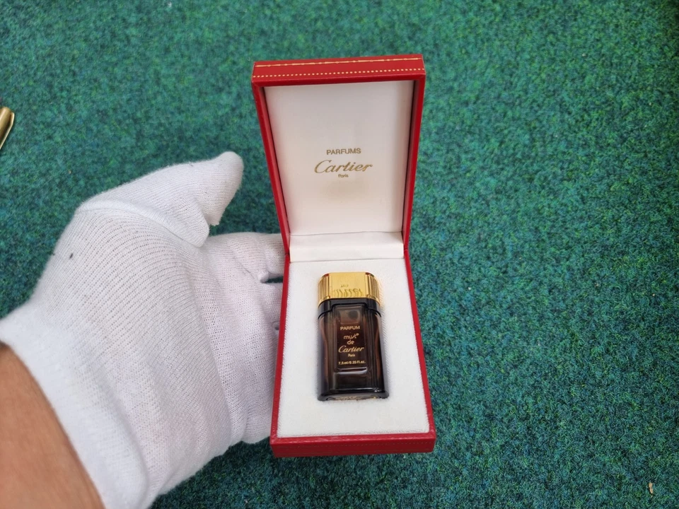 Leer Parfum Flasche must de Cartier mit Etui paris Made in france