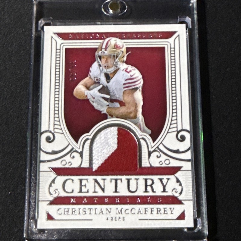 2025 Panini National Treasures - Century Materials Christian McCaffrey CMC /99 