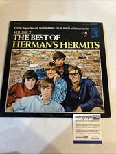 PETER NOONE HERMANS HERMITS SIGNED AUTOGRAPH VINYL ALBUM RECORD ACOA COA