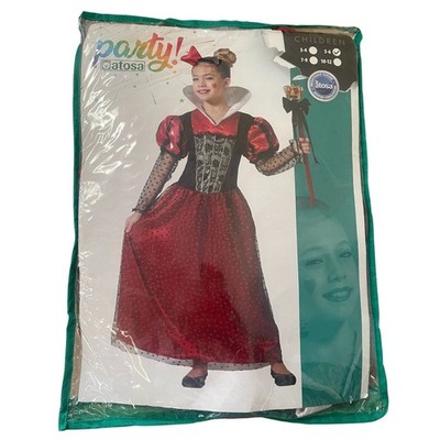 Atosa Disfrz Mädchen Herzkönigin Alice im Wunderland - Größe 5-6 Jahre - Brandneu