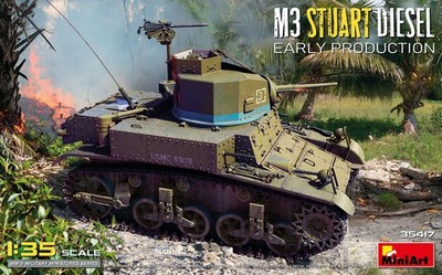 MIART-35417 MiniArt 1/35 M3 Stuart Diesel. Early Production