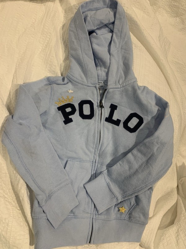 Girls Polo Ralph Lauren Size 5 Zippered Hoodie