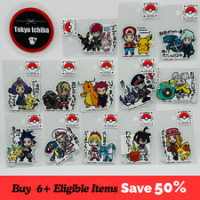 50 Off 6 Pokemon Trainers Stickers by B-SIDE LABEL - Waterproof, UV Protected