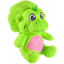 Fisher-Price Barney s World Baby Bop Plush 12" Figure, Soft Cuddly Green Dino