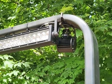 Tractor ROPS LED mounting kit for Kubota and other 3" x 1.5" ROPS - M8 or 5/16