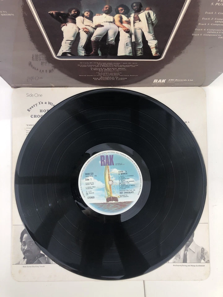 HOT CHOCOLATE EVERY 1’s A WINNER SRAK 531 1978 VINYL LP RECORD  - Image 3 of 4