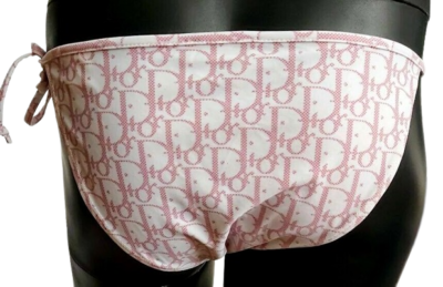❤️CHRISTIAN DIOR, Pink Dots MONOGRAM pattern BIKINI SET sz: M