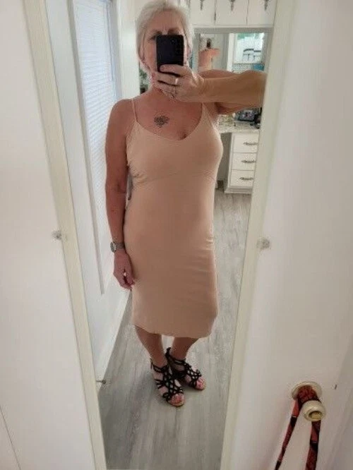 tan midi dress