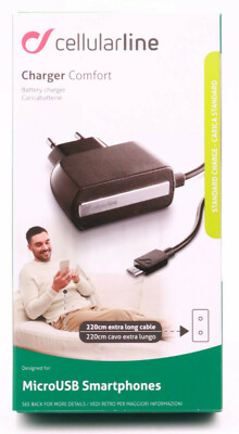 Netzteil Ladegerät Kabel Universal Micro USB Cellularline Smartphone Handy 816