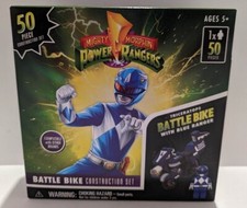 Power Rangers Mighty Morphin Battle Triceratops Bike Blue Ranger Construction