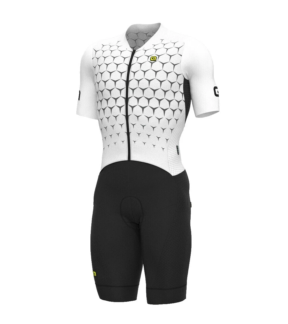 Pantalones cortos de ciclismo blanco de poliéster