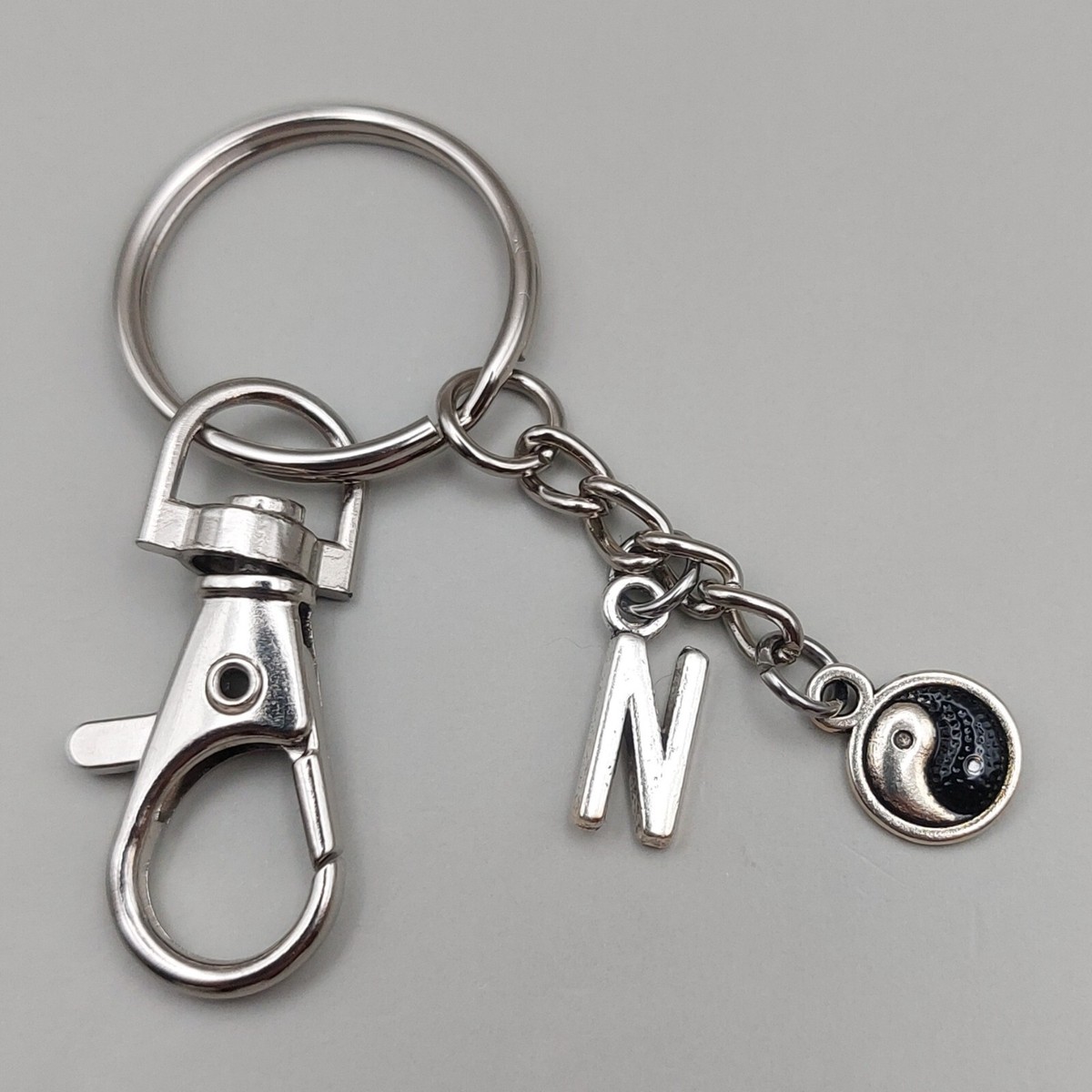 Yin Yang Keyring Personalised with Initial – Zen-Inspired Gift for Him or  Her