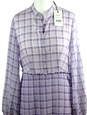 NA-KD Plaid Sheer Midi Dress Kleid Damen Gr.40,neu,LP69 | eBay