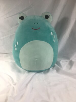 Squishmallow Novi Frog Teal Plushy Stuffed Toy Soft Kids 