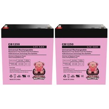 Pulse sonic 12v 5Ah Replacement Electric Scooter SLA Battery - 2 Pack