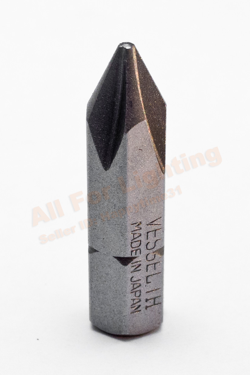 3pc 123 VESSEL Screwdriver Bits JIS Japanese Motorcycle Honda Suzuki