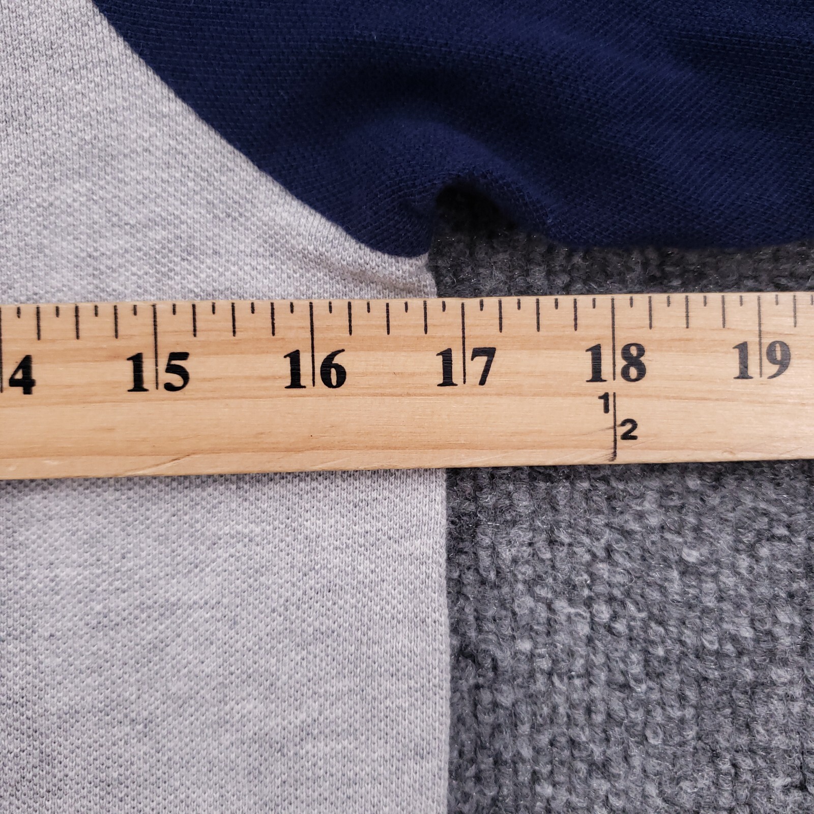 Polo Ralph Lauren camicia ragazzo grande 14 16 grigio blu grande pony manica corta atletica