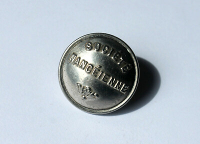 ANTIQUE UNIFORM BUTTON / BUTTON - SOCIETE NANCEIENNE - M.D PARIS D:25mm / RARE