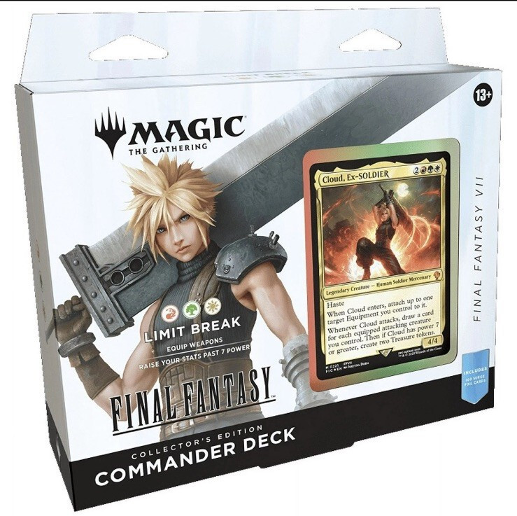 MTG Final Fantasy Cloud Collector’s Edition Limit Break Commander Deck